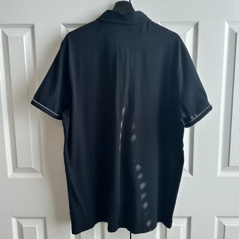 Express Black Polo Shirt Smooth Lightweight Fabric - Picture 3 of 3